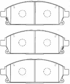 Комплект тормозных колодок (AISIN: C1N042)